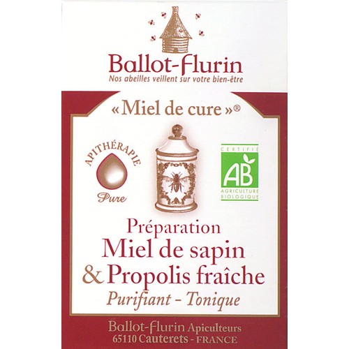 Ballot-Flurin Miel de Cure au Propolis noire Bio 125g