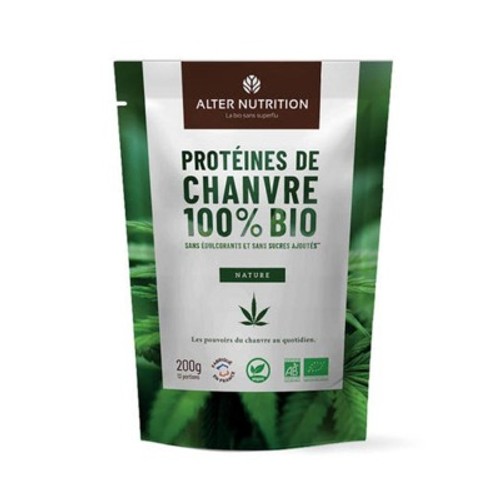 Alter Nutrition Protéines de Chanvre 100% Bio 200g