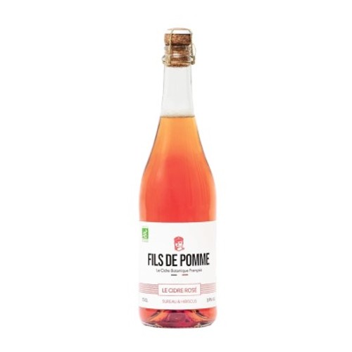 Fils De Pomme Cidre Rosé Fleur De Sureau & Hibiscus Bio 75Cl
