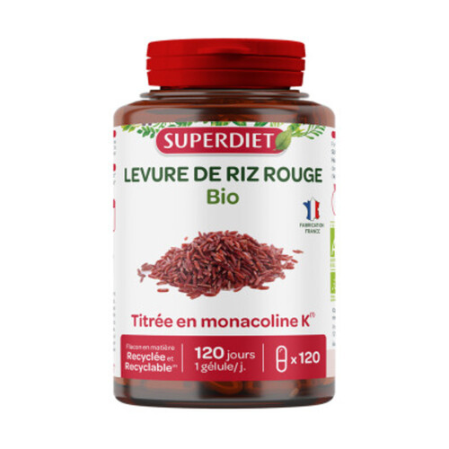 Super Diet Gélules Levure Riz Rouge x120