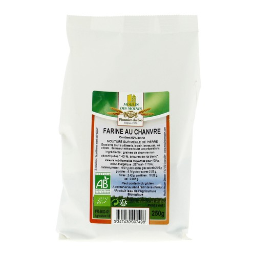 Moulin Des Moines Farine Au Chanvre 250g