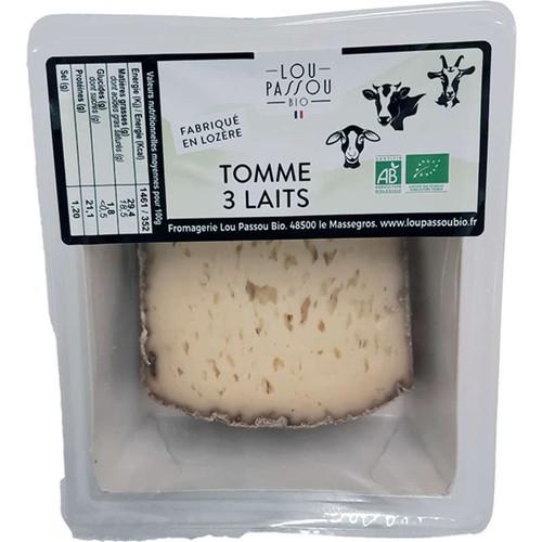 Lou Passou tomme 3 laits 130g
