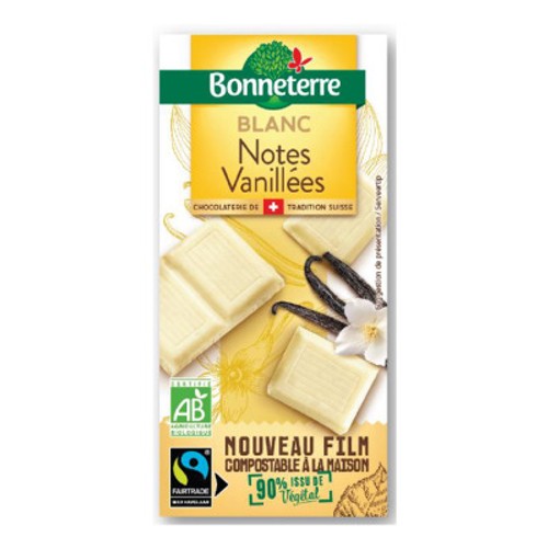 Bonneterre Chocolat Blanc Notes Vanillées 80g