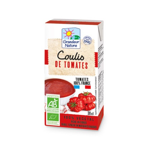 Grandeur Nature Coulis de Tomates 100% France 30cl