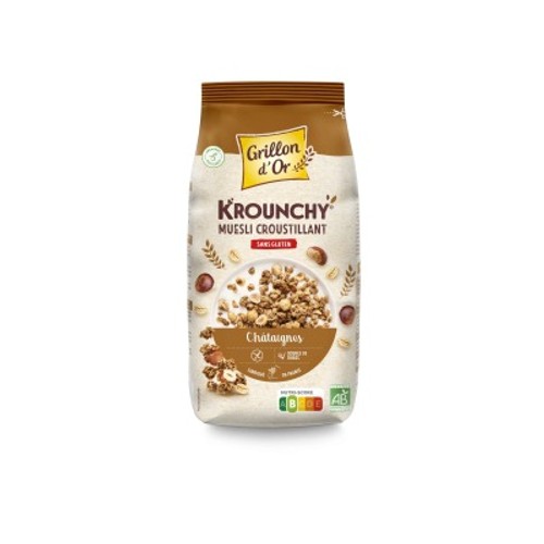 Grillon d'Or Krounchy Châtaignes Sans Gluten 500g