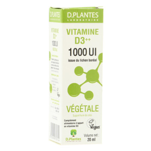 D.Plantes Vitamines D3 Végétale 1000 Ui 20Ml