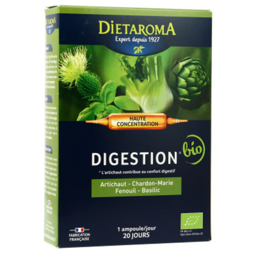Dietaroma Concentré Integral De Pantes Digestion Bio 20*10ml