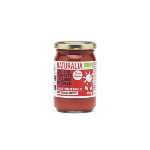 Naturalia Sauce Tomate Basilic 190g