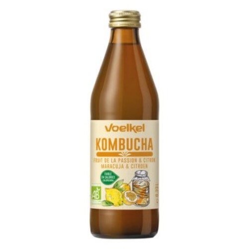 Voelkel Kombucha Fruit De La Passion & Citron Bio 33Cl