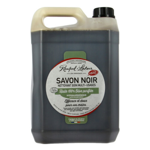 Rampal Latour Savon Noir Liquide hypoallergénique à l'huile d'olive 5L
