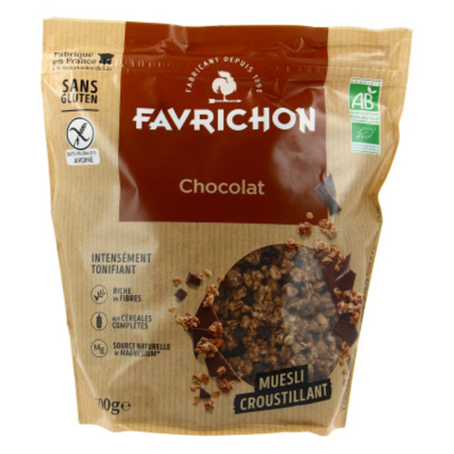 Favrichon Muesli Choco Sans Gluten 500G Bio