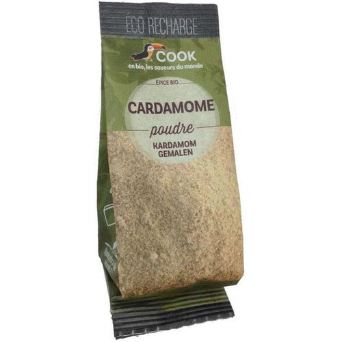Cook Epice Bio Poudre de Cardamone Eco Recharge 35g