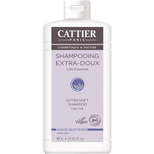 Cattier Shampooing Extra-Doux Usage Quotidien Bio 1L