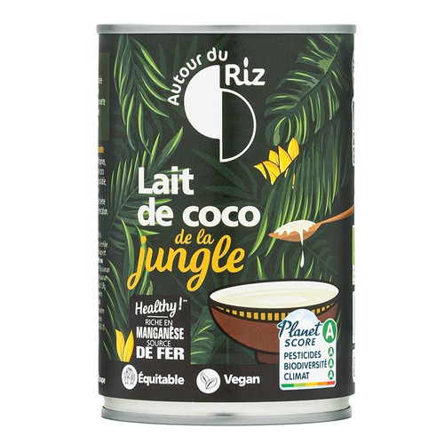 Autour du Riz Lait de Coco de la Jungle 16% 400ml