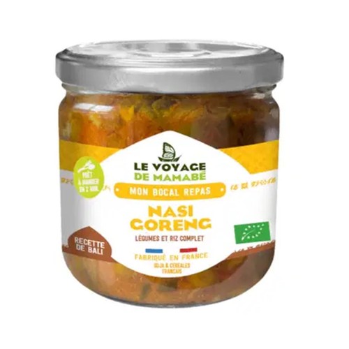 Le Voyage de Mamabé Nasi goreng légumes riz complet Bio 330g