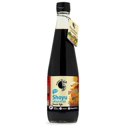 Autour du riz Shoyu Sauce soja allégée en sel  600ml