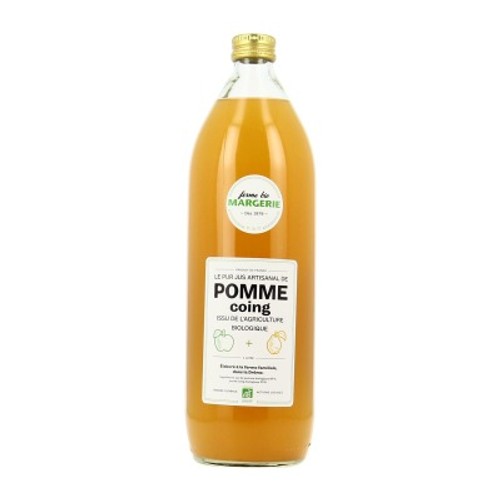 Ferme Bio Margerie Jus Artisanal Pomme Et Coing Bio 1L