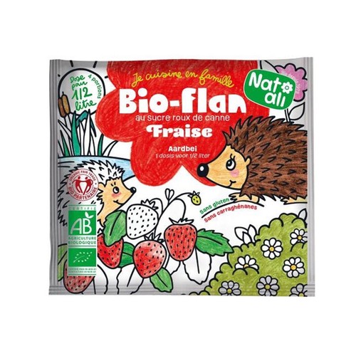 Natali Bio-flan kids fraise Bio 30g