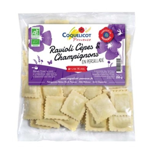 Coquelicot Ravioli Cèpes Et Champignons Bio 250g