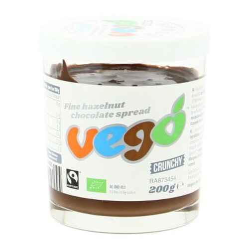 Vego Pâte À Tartiner Vegan Crunchy Bio 200G