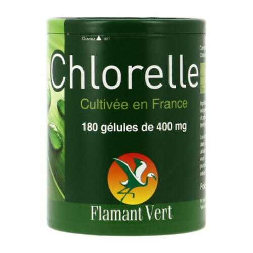 Flamant Vert Chlorelle Française 400 Mg - 180 Gélules