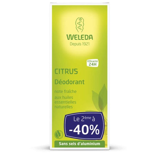 Weleda Déodorant Spray Citrus Bio 2x100ml
