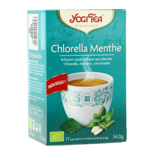 Yogi Tea Infusion Chlorella Menthe X17 Sachets