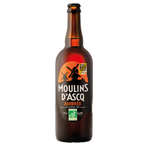 Biclou Moulins d’Ascq Bière Ambrée Bio 75cl