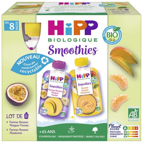 Hipp Biologique Fruit à boire Multipack 8x90ml