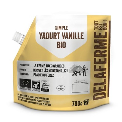 La Ferme du Valentin Yaourt Brassé Vanille 700g