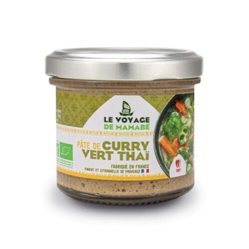 Le Voyage De Mamabe Le Voyage de Mamabé Pate de Curry Vert Thai Bio 105g