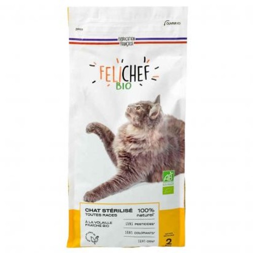 Felichef Bio Croquettes Pour Chat Stérile 2Kg