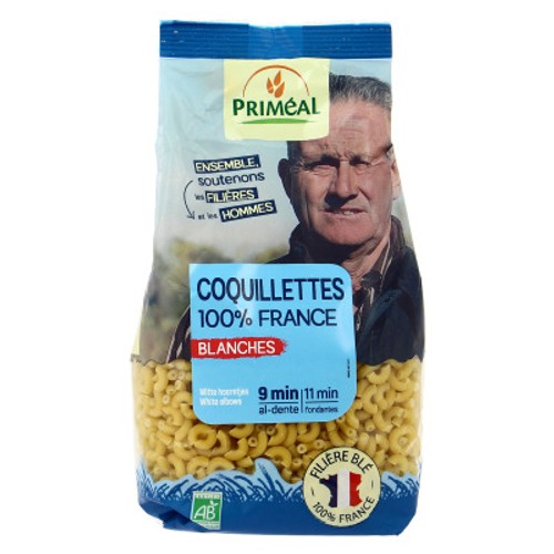 Primeal Pâtes Coquillettes Blanches Bio 500g