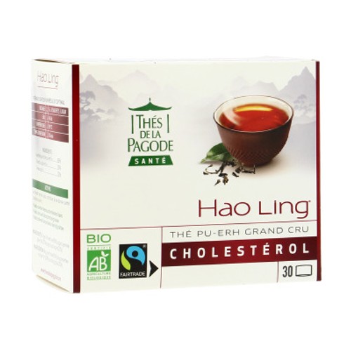Thes de La Pagode Thé Pu Erh Hao Ling Cholestérol x30 Sachets
