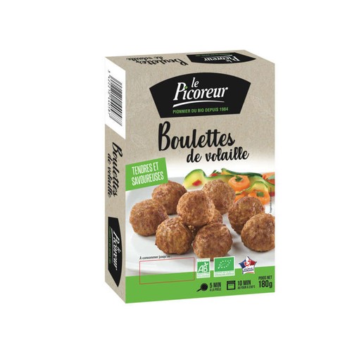 Le Picoreur Boulettes de volaille Bio 180g