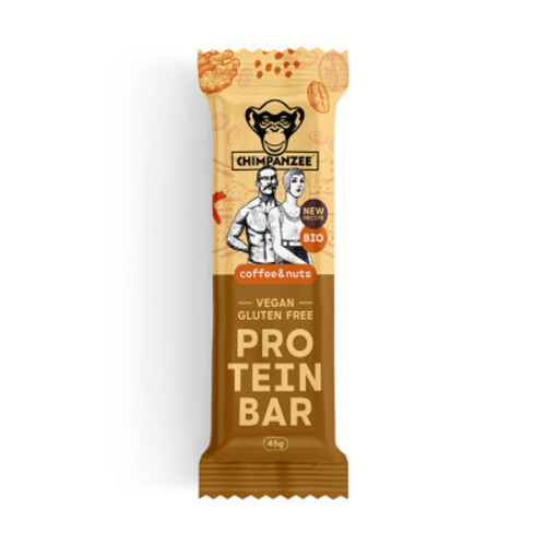 Chimpanze Barre Protéinée Café & Noix 45g