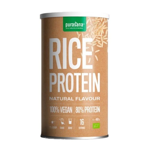 Purasana Protéine de Riz Vegan Bio Naturel 400g