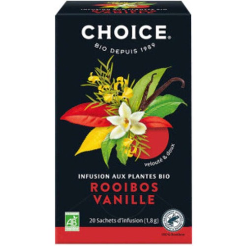 Choice Rooibos vanille Infusion aux Plantes Bio 36g
