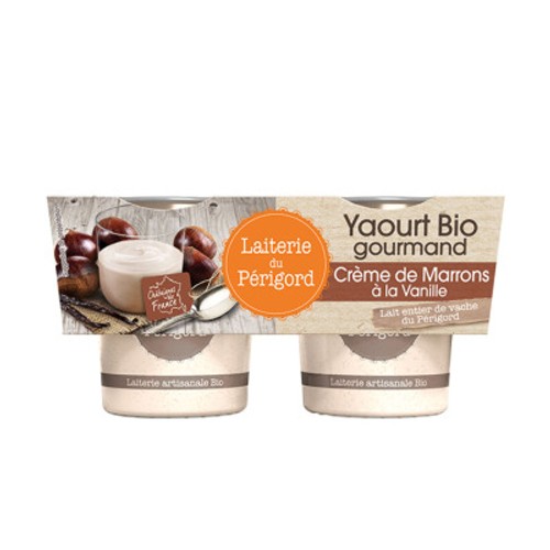 Laiterie du Périgord Yaourt Crème de Marrons à la Vanille 2*125g