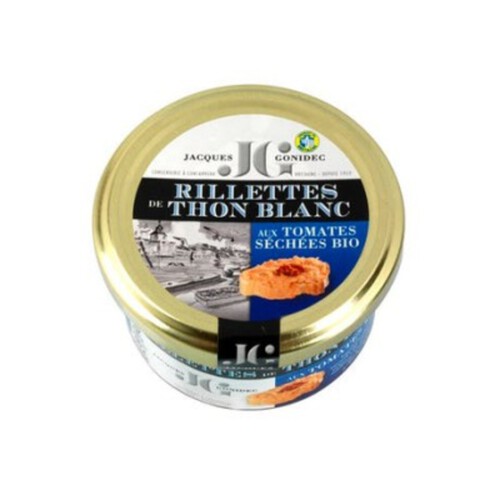 Jacques Gonidec Rillettes de Thon blanc aux Tomates Séchées Bio 90g