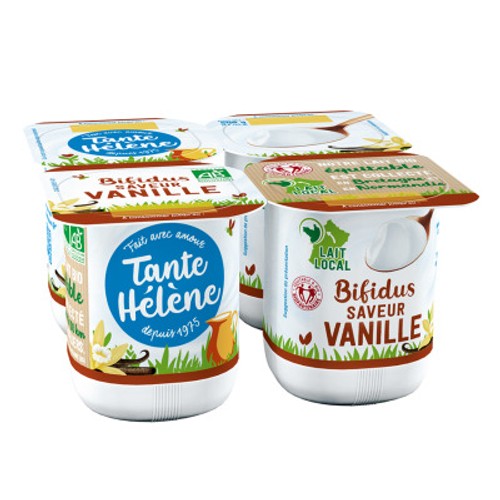 Tante Hélène Yaourt Bifidus Saveur Vanille Bio 4x125g