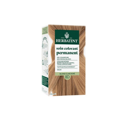 Herbatint Coloration Cheveux 8D Blond clair doré 170ml