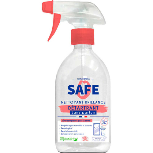 Safe Spray Nettoyant Détartrant Safe (Sans Parfum) 500Ml