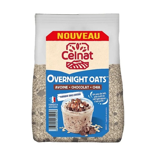 Celnat Overnight Oats chocolat Bio 300g