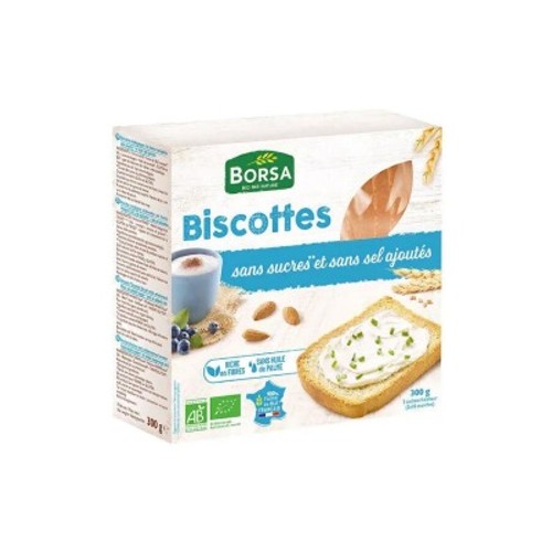 Borsa Biscottes Sans Sucres & Sans Sel Ajoutés 300g
