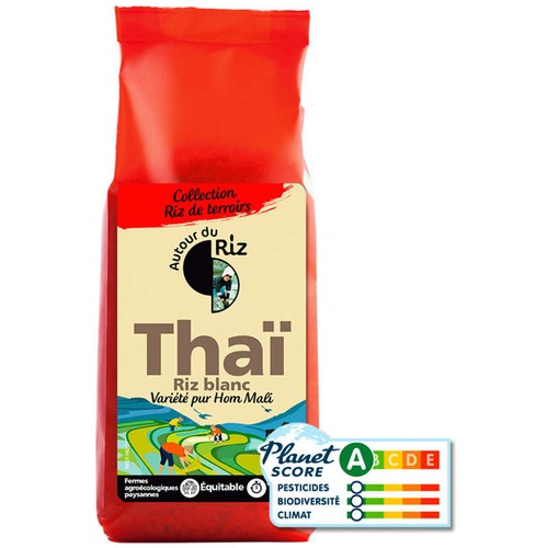 Autour du Riz Riz Thaï Blanc Bio 500g