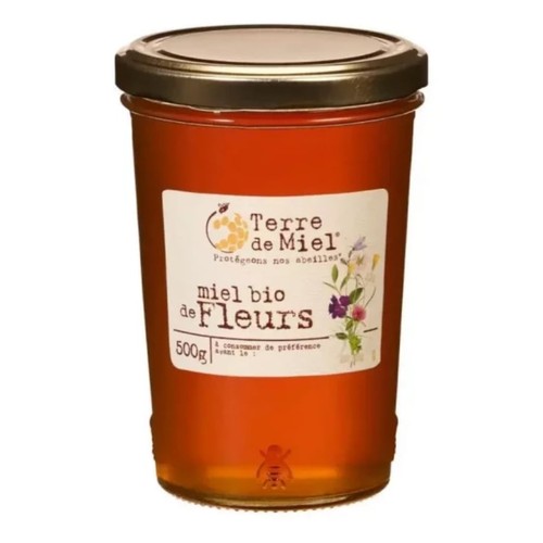 Terre de Miel Miel Bio de Fleurs  500g