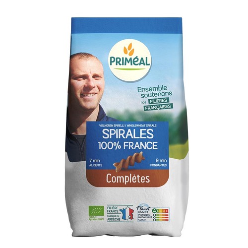 Primeal Spirales Blé Complet 500g