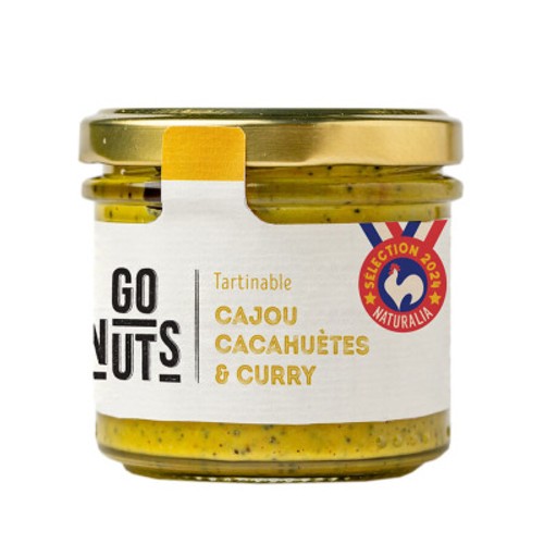 Go Nuts Tartinable Cajou Cacahuètes & Curry 100g