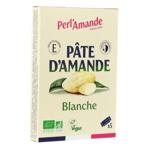 Perl' Amande Barres Pâte d'Amande Blanche 5x25g